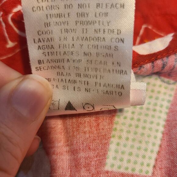 Rudolph red nose reindeer xs women's button down long sleeve scrub top - Picture 6 of 6